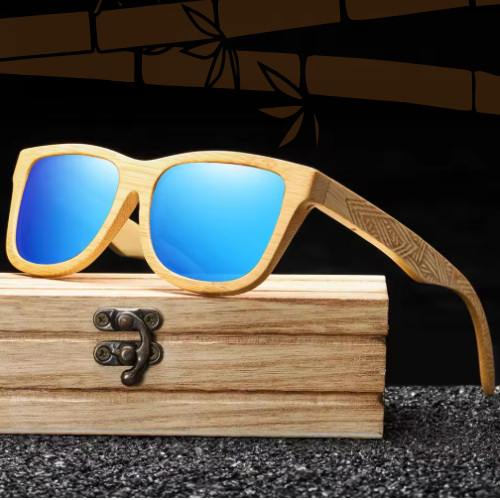Óculos de Madeira Claro - Bambu Tribal Sun