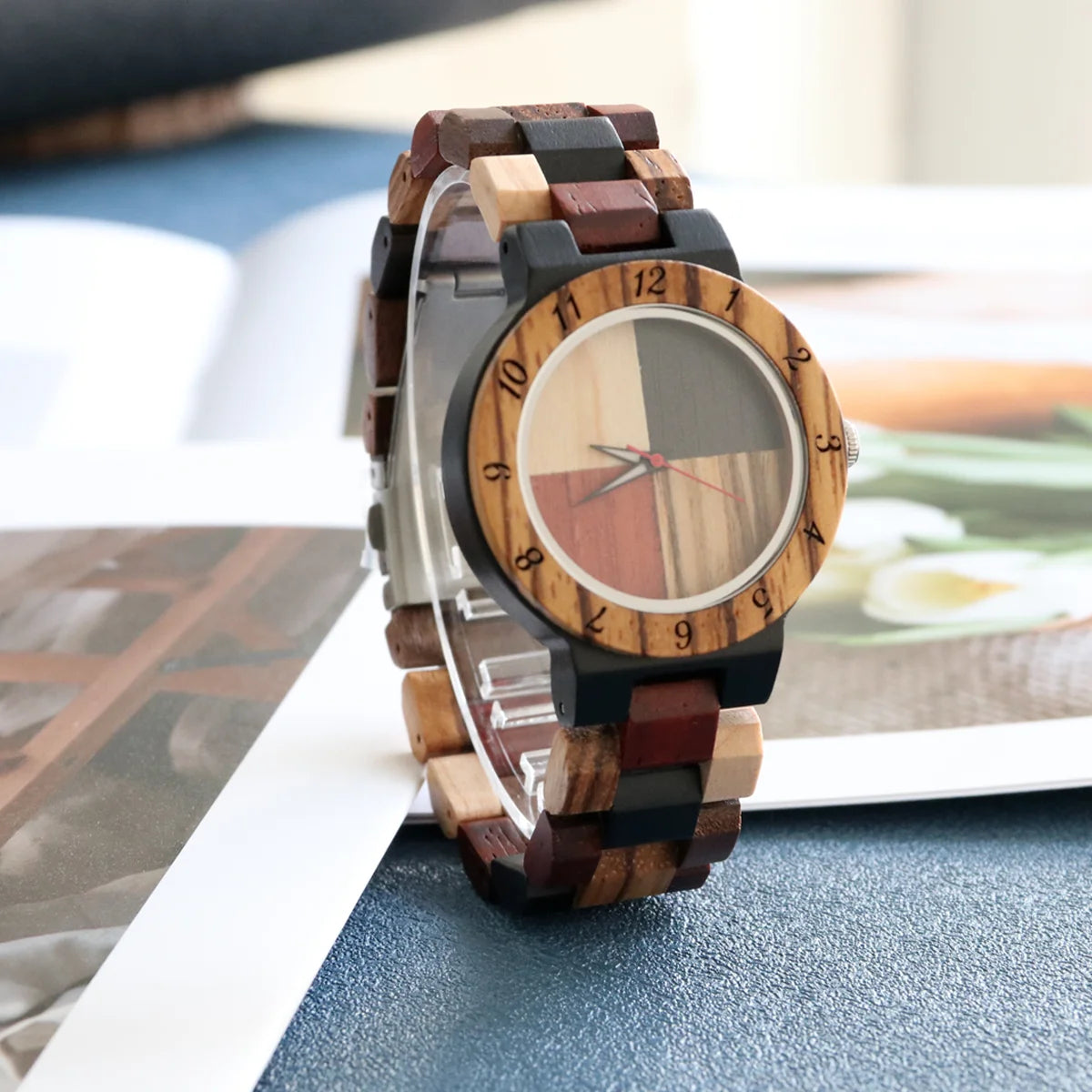 relogio feminino bambu mosaico3554