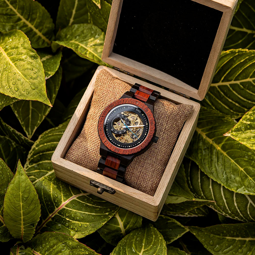 Relógio de Madeira Masculino - Machine Wood