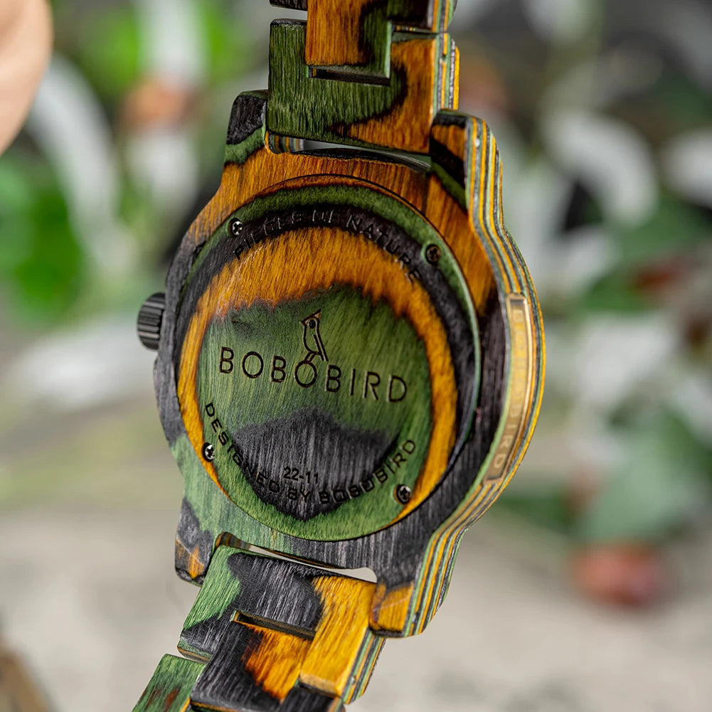 Relógio de Bambu Masculino - Bamboo JungleⓇ