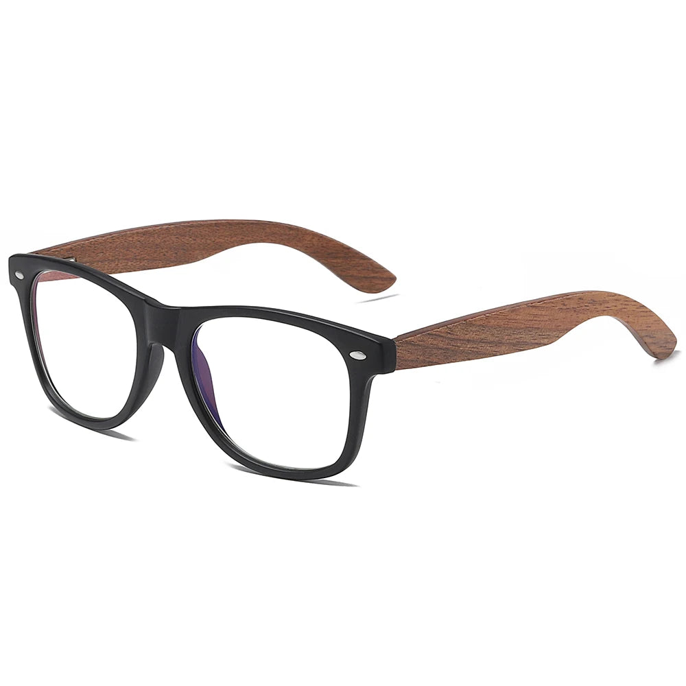 oculos de bambu classico lente marrom grau