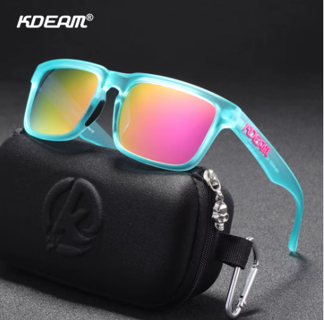 Óculos Kdeam Azul Claro com Lente Rosa