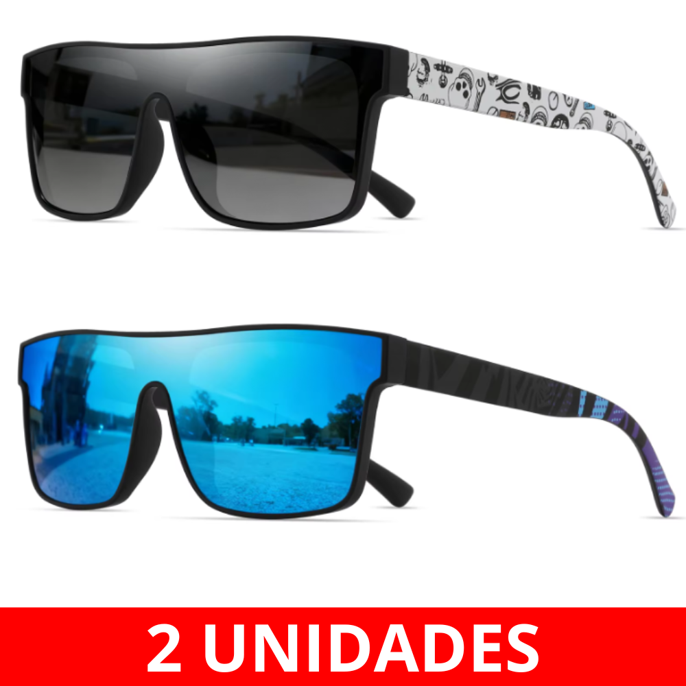 Óculos de Pesca Quadrado Polarizado Espelhado - Fishing Color