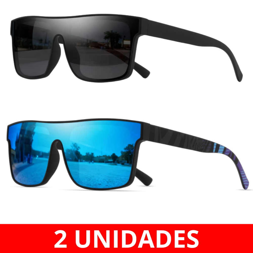 Óculos de Pesca Quadrado Polarizado Espelhado - Fishing Color
